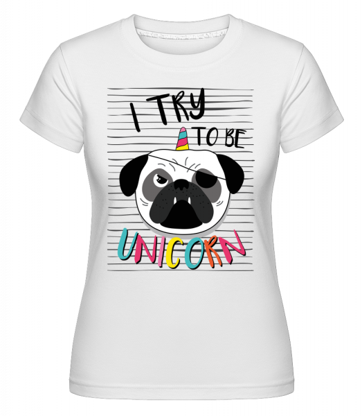 Unicorn Dog - Shirtinator Frauen T-Shirt - Weiß - Vorn