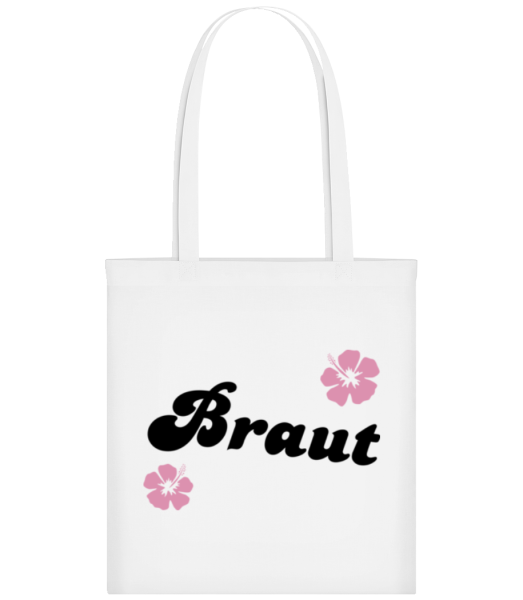 Braut - Stofftasche - Weiß - Vorne