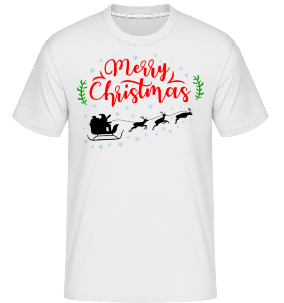 Merry Christmas - Shirtinator Männer T-Shirt - Weiß - Vorne