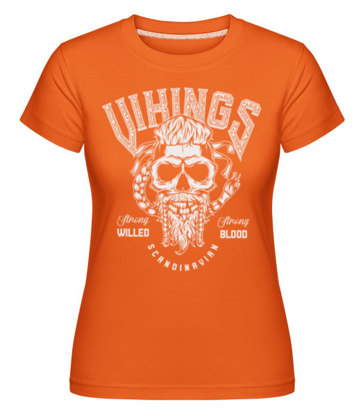 Vikings Scandinavian - Shirtinator Frauen T-Shirt - Orange - Vorne