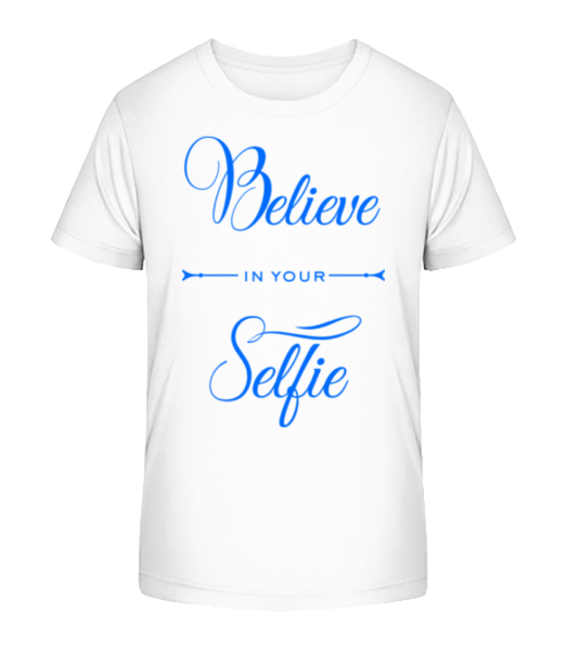 Believe In Your Selfie - Kinder Bio T-Shirt Stanley Stella - Weiß - Vorne