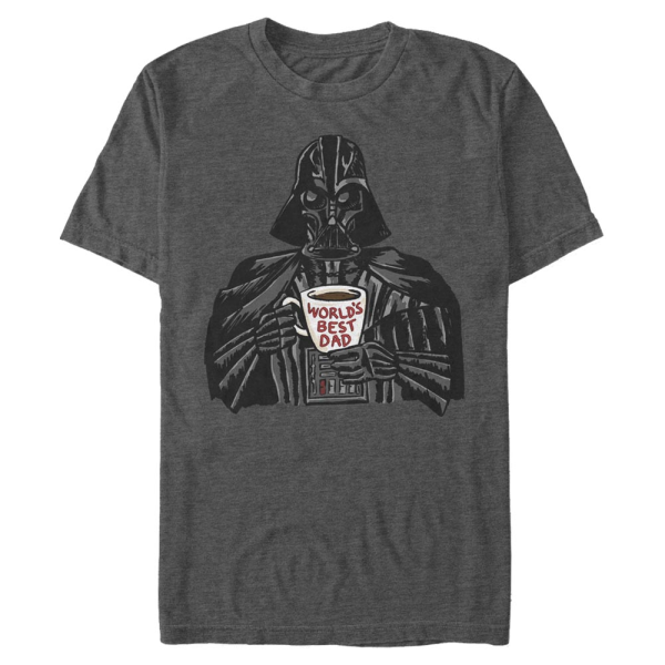 Star Wars - Darth Vader Vader Dad Mug - Vatertag - Männer T-Shirt - Anthrazit meliert - Vorne