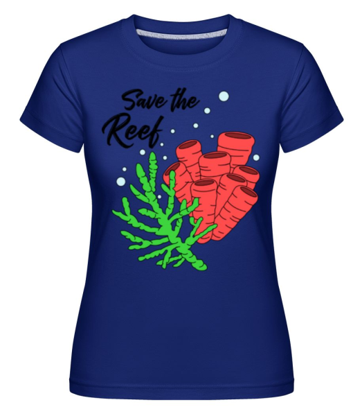 Save The Reef - Shirtinator Frauen T-Shirt - Royalblau - Vorne