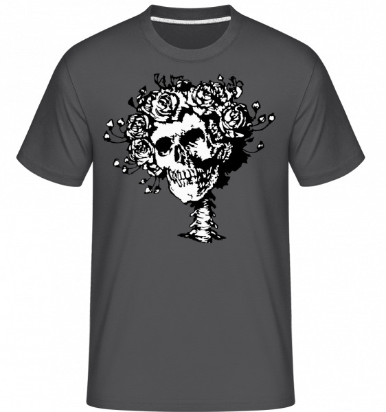 Skull Comic - Shirtinator Männer T-Shirt - Anthrazit - Vorn
