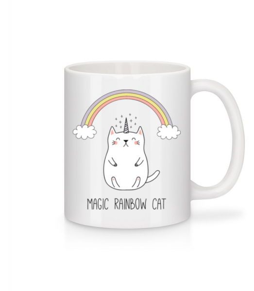 Magic Rainbow Cat - Tasse - Weiß - Vorne