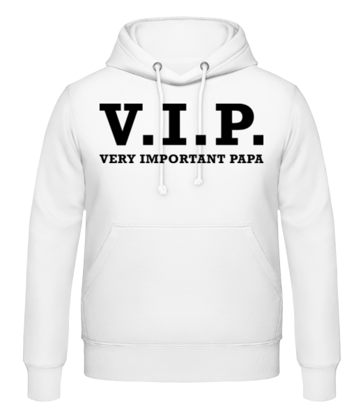 VIP PAPA - Männer Hoodie - Weiß - Vorne