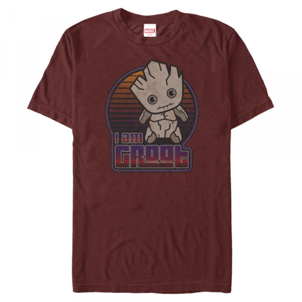 Marvel - Guardians of the Galaxy - Groot Pot Kawaii - Männer T-Shirt - Kirschrot - Vorne