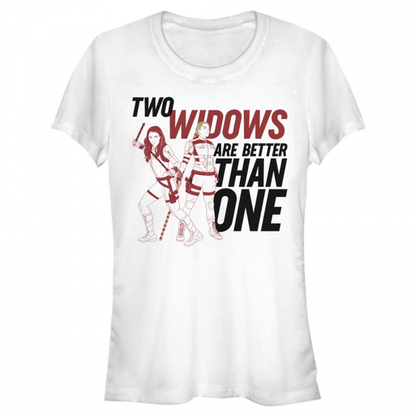 Marvel - Black Widow - Skupina Two Widows - Frauen T-Shirt - Weiß - Vorne