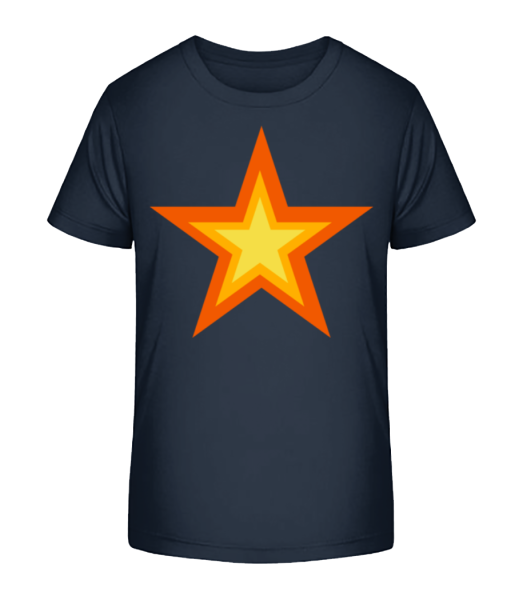 Stern Logo - Kinder Bio T-Shirt Stanley Stella - Marine - Vorne