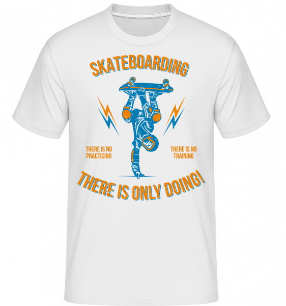 Skateboarding - Shirtinator Männer T-Shirt - Weiß - Vorn