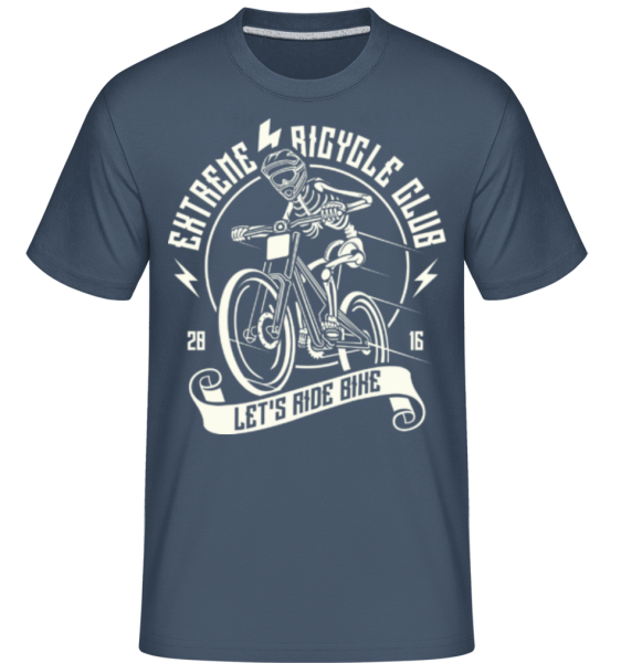 Let's Ride Bike - Shirtinator Männer T-Shirt - Denim - Vorne