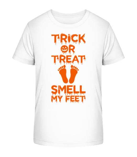 Trick Or Treat, Smell My Feet - Kinder Bio T-Shirt Stanley Stella - Weiß - Vorne
