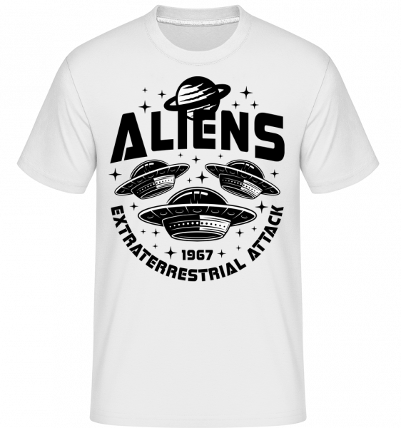 Alien Extraterrestrial - Shirtinator Männer T-Shirt - Weiß - Vorn
