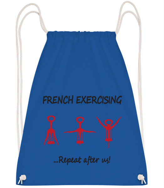French Exercising - Turnbeutel - Royalblau - Vorn