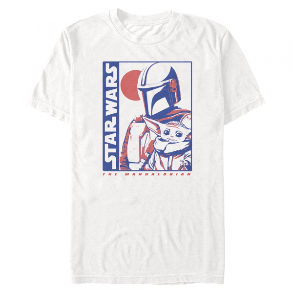 Star Wars - The Mandalorian - Mando & Child Childs Way - Männer T-Shirt - Weiß - Vorne