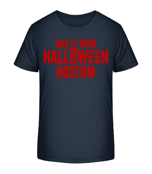 Das Ist Mein Halloween Kostüm - Kinder Bio T-Shirt Stanley Stella - Marine - Vorne