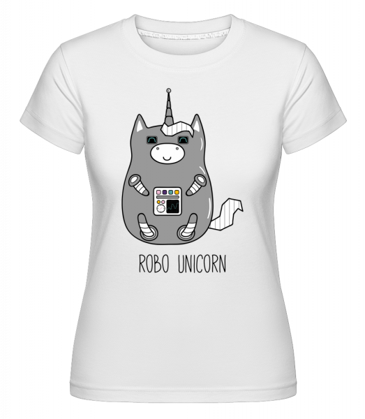 Robo Unicorn - Shirtinator Frauen T-Shirt - Weiß - Vorn