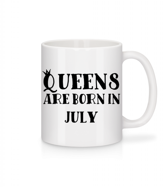 Queens Are Born In July - Tasse - Weiß - Vorn