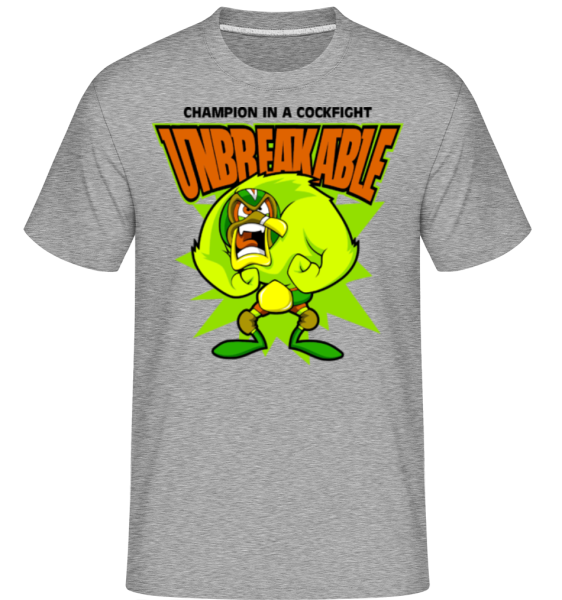 Unbreakable - Shirtinator Männer T-Shirt - Grau meliert - Vorne