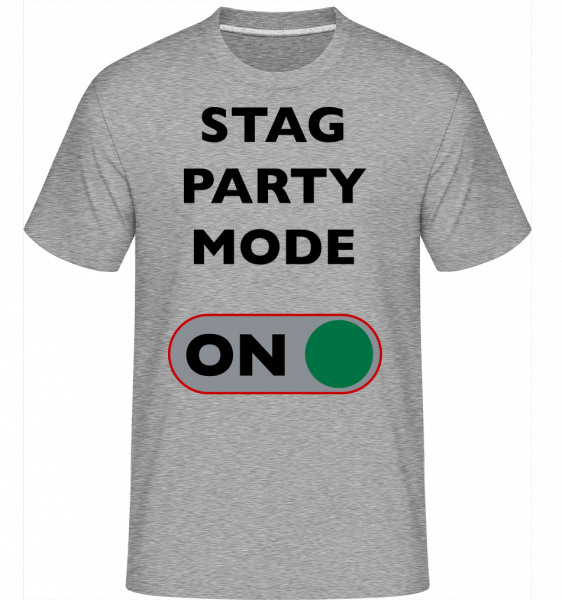 Stag Party Mode On - Shirtinator Männer T-Shirt - Grau meliert - Vorn