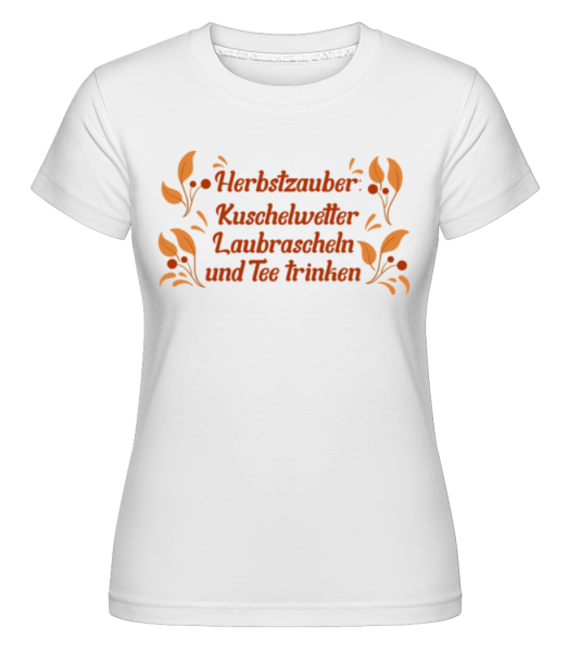 Herbstzauber - Shirtinator Frauen T-Shirt - Weiß - Vorne