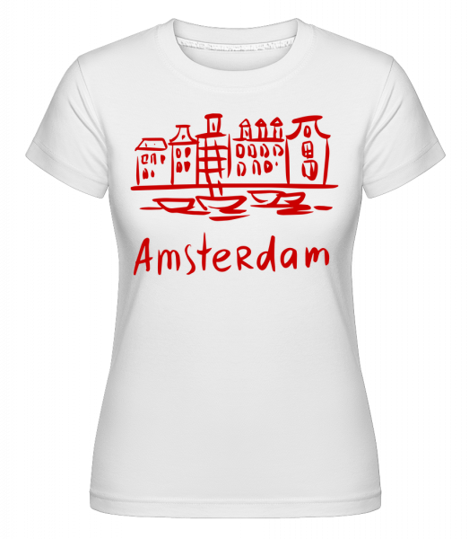 Amsterdam Chinesischer Stil - Shirtinator Frauen T-Shirt - Weiß - Vorn