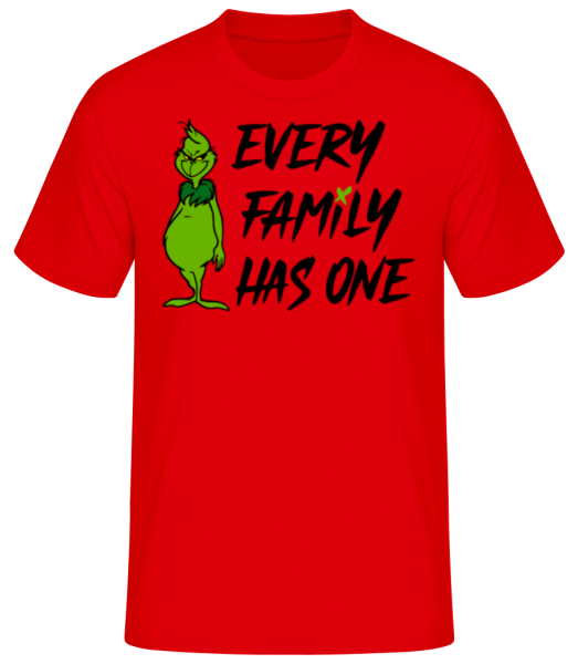 Every Famliy Has One - Männer Basic T-Shirt - Rot - Vorne