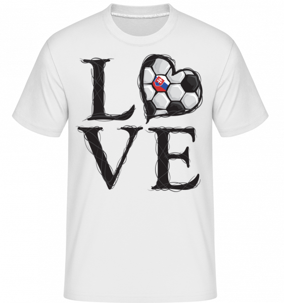 Fußball Liebe Slowakai - Shirtinator Männer T-Shirt - Weiß - Vorn