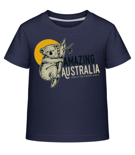 Koala Amazing Australia - Kinder Shirtinator T-Shirt - Marine - Vorne