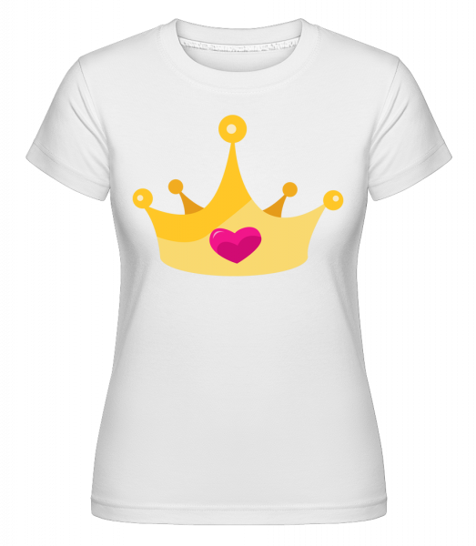 Princess Crown Yellow - Shirtinator Frauen T-Shirt - Weiß - Vorn