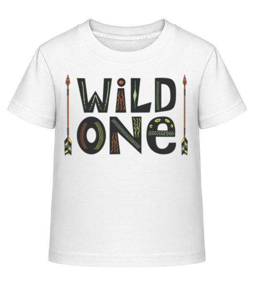 Wild One - Kinder Shirtinator T-Shirt - Weiß - Vorne