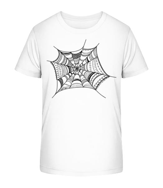 Spinnennetz - Kinder Bio T-Shirt Stanley Stella - Weiß - Vorne