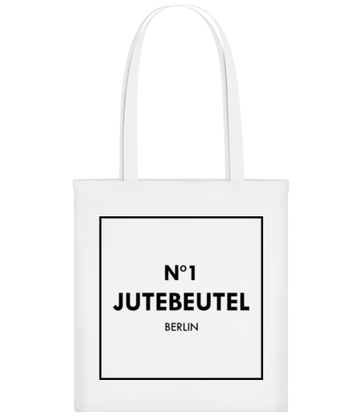 N1 Jutebeutel Berlin - Stofftasche - Weiß - Vorne
