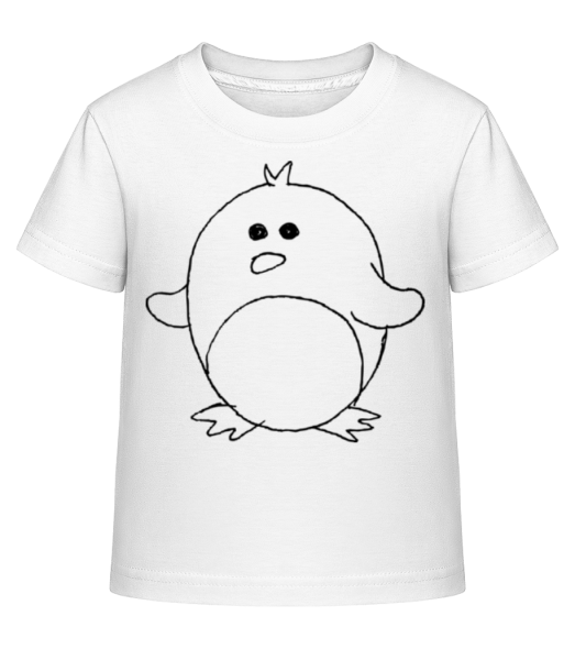 Kinder Comic - Pinguin - Kinder Shirtinator T-Shirt - Weiß - Vorne