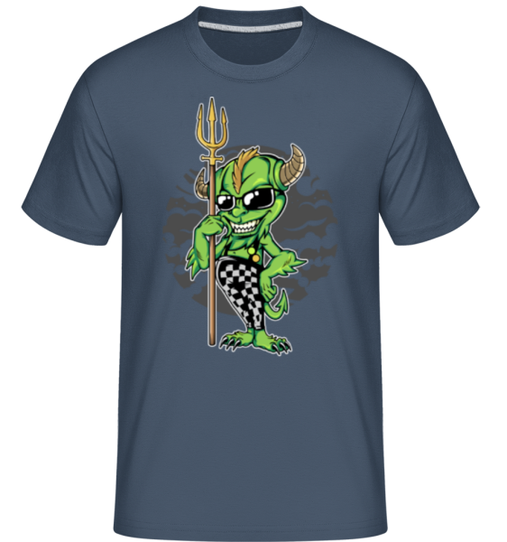 Goblin - Shirtinator Männer T-Shirt - Denim - Vorne