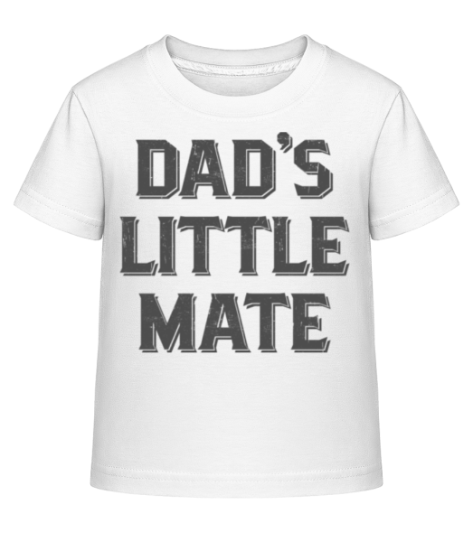Dads Little Mate - Kinder Shirtinator T-Shirt - Weiß - Vorne