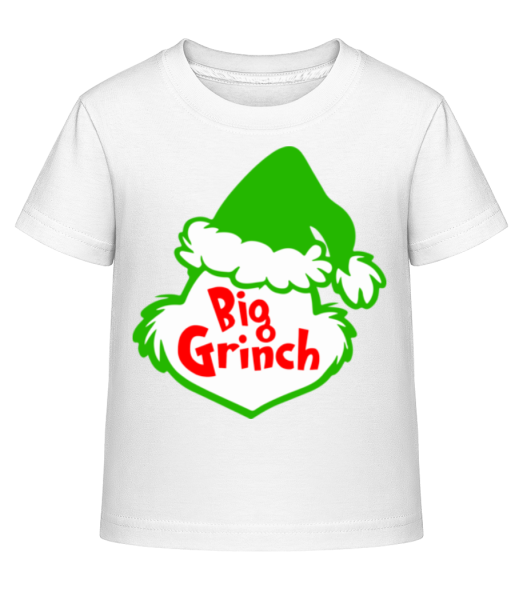 Big Grinch - Kinder Shirtinator T-Shirt - Weiß - Vorne