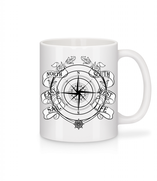 Sailing Compass - Tasse - Weiß - Vorn