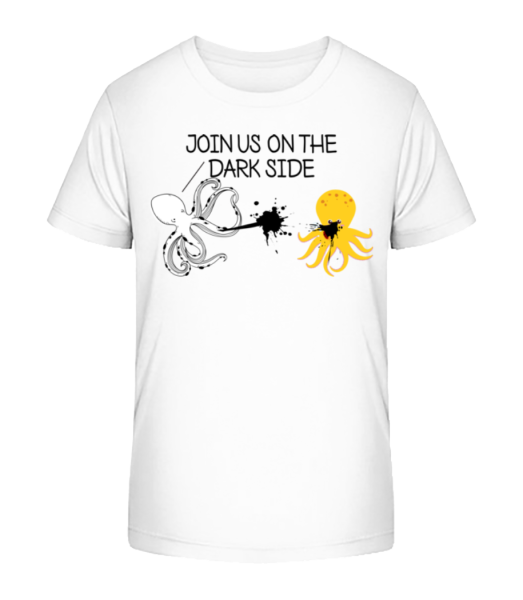 Join The Dark Side - Kinder Bio T-Shirt Stanley Stella - Weiß - Vorne
