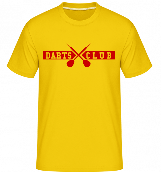 Dart Club - Shirtinator Männer T-Shirt - Goldgelb - Vorn