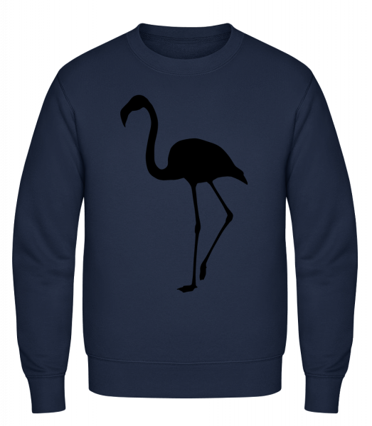 Flamingo Schatten - Männer Pullover - Marine - Vorn