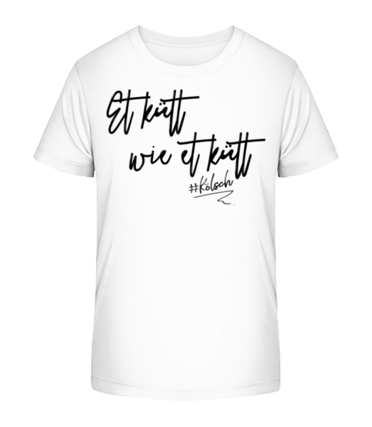 Et Kütt Wie Et Kütt - Kinder Bio T-Shirt Stanley Stella - Weiß - Vorne