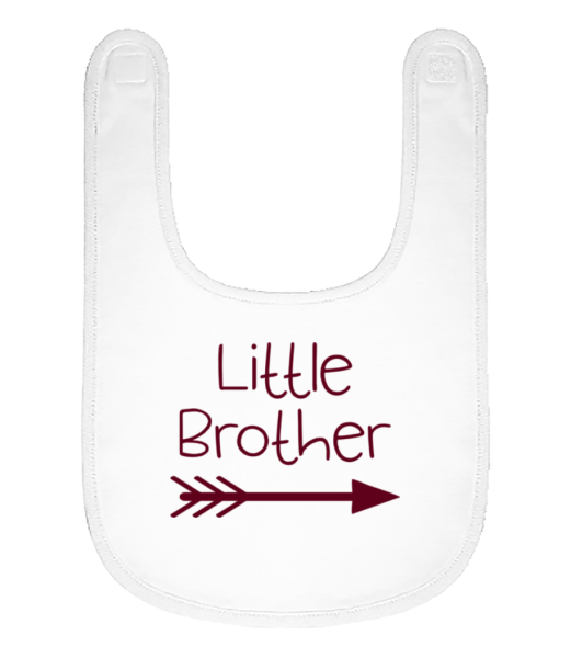 Little Brother - Baby Bio Lätzchen - Weiß - Vorne