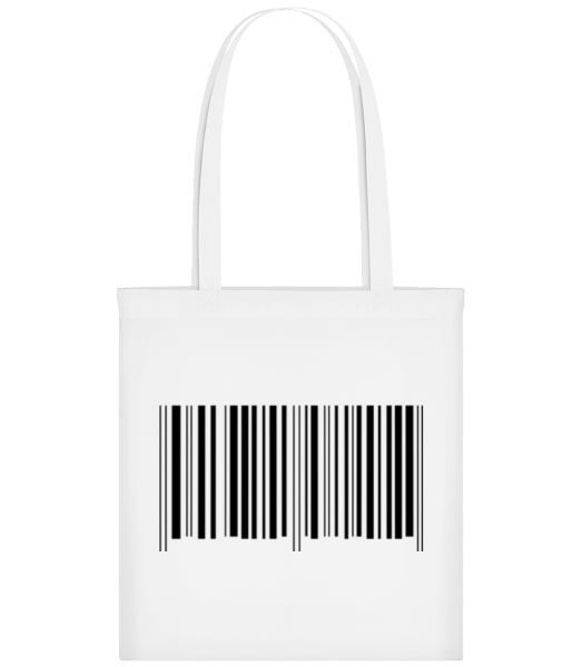 Barcode - Stofftasche - Weiß - Vorne