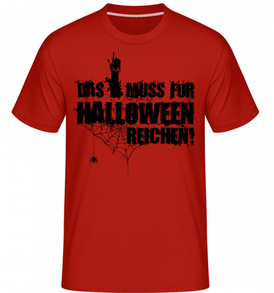Das Muss Für Halloween Reichen - Shirtinator Männer T-Shirt - Rot - Vorn