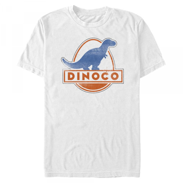 Pixar - Cars - Dinoco Vintage - Männer T-Shirt - Weiß - Vorne