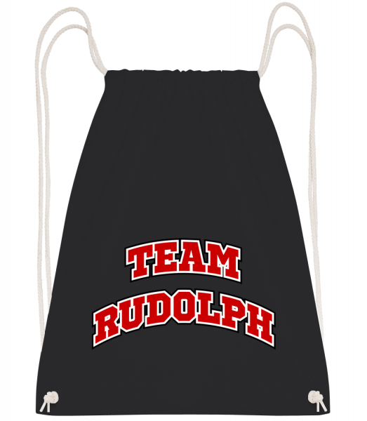 Team Rudolph - Turnbeutel - Schwarz - Vorn