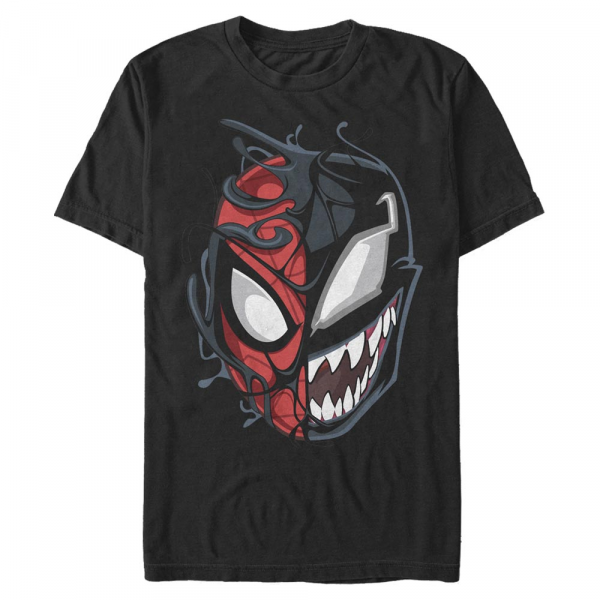 Marvel - Spider-Man & Venom Peter Venom - Männer T-Shirt - Schwarz - Vorne