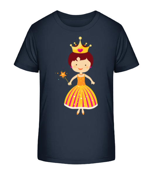 Princess Kids - Kinder Bio T-Shirt Stanley Stella - Marine - Vorne