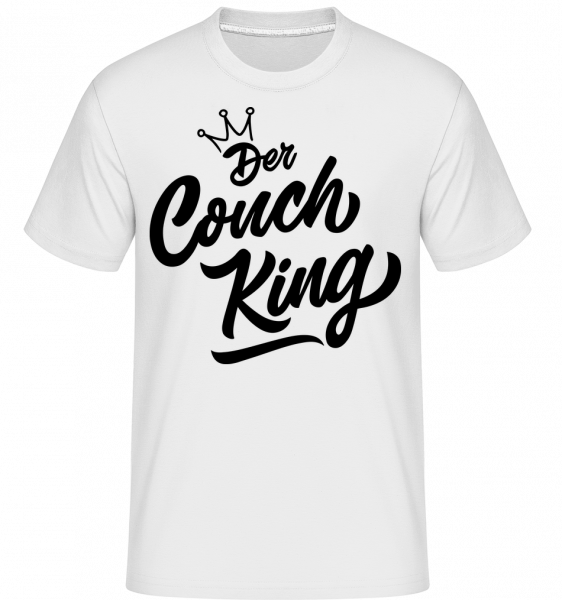 Der Couch King - Shirtinator Männer T-Shirt - Weiß - Vorn